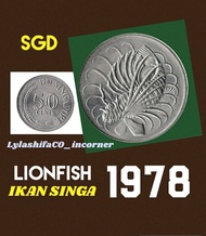 koin singapura 50 cent  1978 singapore cents