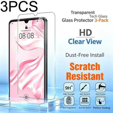 New 3PCS HD Tempered Glass For Huawei P40 P30 P20 Mate 20 Lite Y6 Y10 P7 P9 P Smart Z 2018 2019 Nova