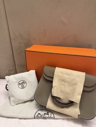 Hermes mini halzan 大象灰銀扣