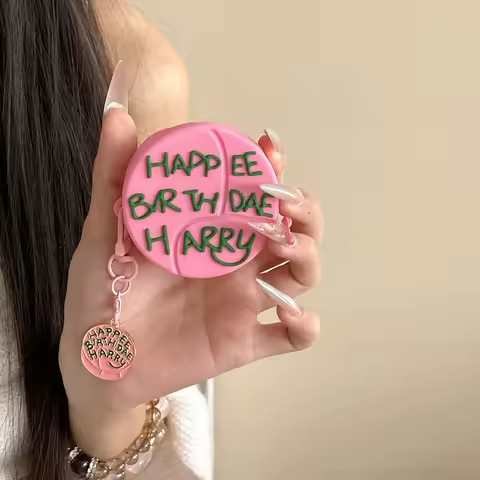 3D Birthday Cake Silicone Cartoon Headphone Box With Pendant Cover For Samsung Galaxy Buds 3 2 Pro B