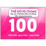 Highly durable, waterproof laminated car parking card, combo of 100 cards sized 7x5cm, content desig