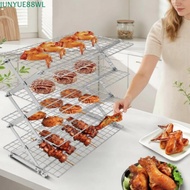 JUNYUE88WL Collapsible Baking Cooling Rack, 4/5 Tier Space-Saving Baking Drying Rack, Adjustable Hei