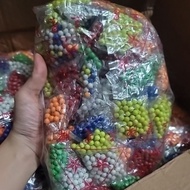 Decorative solid plastic ball toy, size 5-6mm, 1kg bag