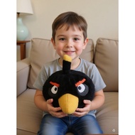 Black angry bird doll