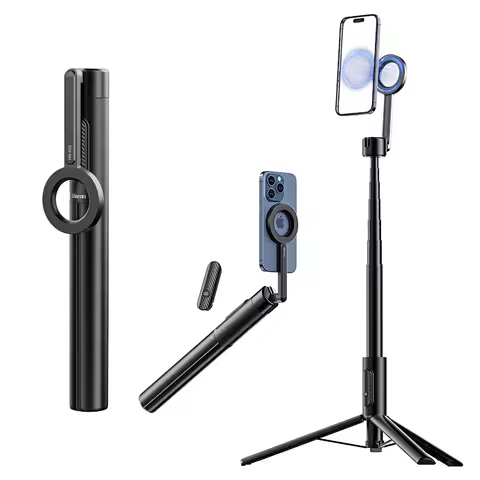 Ulanzi Magnetic Phone Selfie Stick Tripod Pro/Max 136.5cm/164cm for iPhone 15 14 13 12 Selfie Stick 