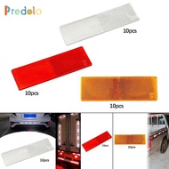 [Predolo] 10x Reflective Stickers Reflector Sign Universal Waterproof Reflector Panel Bike