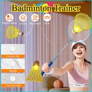 Single Person Badminton Trainer Indoor Fitness Exercise High Elastic Suspension Automatic Rebound Ba