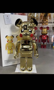BE@RBRICK PiKachu GOLD CHROME Ver. 1000％