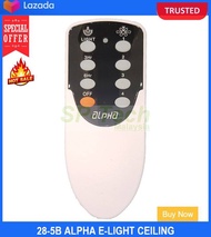 28-5b Alpha E-light Ceiling Fan Remote Control