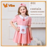 Halloween Costume  In stock Pink Nurse Outfit for Kids Halloween, Doctor & Nurse Costume, Girls' Per