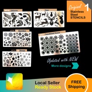 🟨NEW! Jan 2024🟧🟩【S1】*Bundle SALE* Craft Art stencil -stainless steel - Nagomi Pastel Art - template