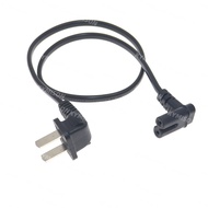 IEC 320 C7 To US 2Pin Plug Power Cord For Samsung TCL TV, C7 Right Angled 90 degree Socket To 2Pin E