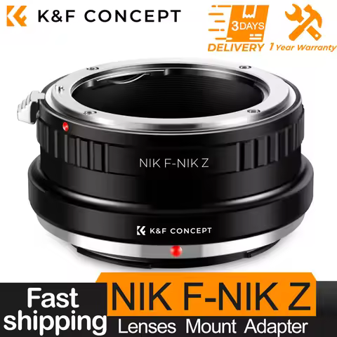 K&F Concept Nik-Nik Z Lens Adapter Ring for Nikon F/AF AI AI-S Lens to Nikon Z6 Z7 Mount Camera for 