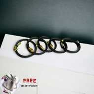 Black Collection High Quality Non Tarnish Bangle Stainless Steel