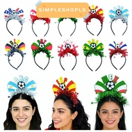 SIMPLESHOPLS Football Event Headband, Flag Design National Team Flag Headband, Sports Accessory Socc