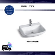Bathroom Rectangular Vessel Sink Countertop Wall Hung Ceramic Cabinet Basin Porcelain Black Top Wash