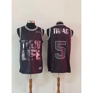 ♞Duke 5 Tupac Shakur Iconic Basketball Jersey