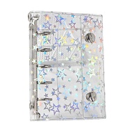 Glitter Stationery Binder Notebook M5 A6 A7 Size Pocket Notepads DIY Postcards Collect Portable Hand