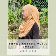 SHAWL COTTON END CURVE / SHAWL COTTON VOILE CURVE