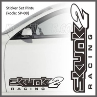 Racing song car door Sticker set 08