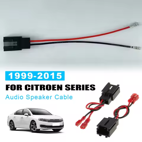 2pcs Audio Speaker Cable Adapter Plug Studio Wire Harness Connector for Citroen C2/Peugeot 206 1999-