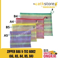 Zipper Bag V-Tec 6002 (A5 A4 A6 B4 B5) / makeup Pouch / pencil case / multipurpose container