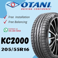 2055516 205 55 16 205/55R16 205-55-16 OTANI KC2000 Car Tyre Tire (FREE INSTALLATION)