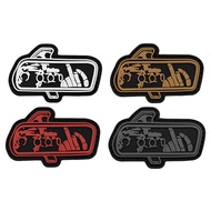 [Custom Velcro patch]HK.PVC luminous rearview mirror night vision device mechanical finger 3D Velcro