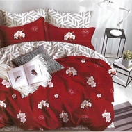 Cadar Queen 4in1 Fitted Bedsheet/Cadar tanpa comforter/kain cotton sejuk