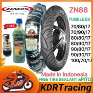 ZENEOS ZN88 MOTORCYCLE TIRE GULONG TUBELESS 70/80/17 70/90/17 80/80/17 90/80/17 110/70/17