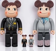 ✈️BE@RBRICK for ANA CAPTAIN Poco-chan & CA10th Peko-chan 100% & 400% 4 body set