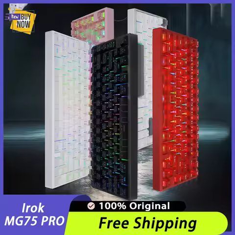 New Irok MG75 Pro MAX Magnetic Switch Keyboard CNC Aluminium Alloy Gaming Keyboard ARGB Gasket PC Ga