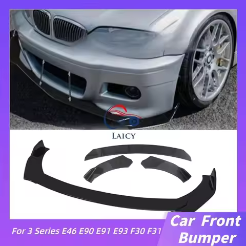 Car Front Bumper Lip For 3 Series E46 E90 E91 E93 F30 F31 Body Spoiler Splitters Protector Cover Gua