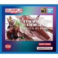(READY STOCK) P-Bandai PG - Gundam 00 Raiser - Trans-AM - 1/60 Scale