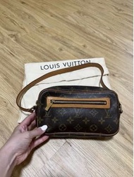 LOUIS VUITTON 二手 lv cite 肩背小包 肩背包 飯盒包 M51183 老花