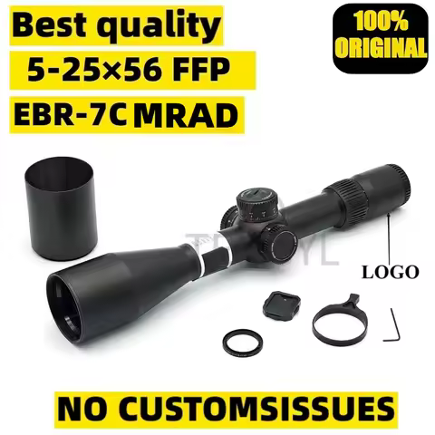 Original VT Optics 5-25X56 First Focal Plane(FFP) Riflescopes EBR-7C (MRAD) Reticle 34mm Tube Nitrog