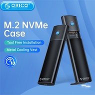 M.2 ORICO NGFF NVMe USB SSD 3.2 Type C เคสภายนอกฮาร์ดไดรฟ์ฝาครอบดิสก์ HD กล่องเก็บของบ้านสำหรับพีซีแ