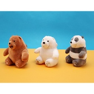 Character Goods WE BARE BEARS SITTING DOLL WITH BAG CHAIN [Grizzly/Ice Bear/Panda] (WBB76)