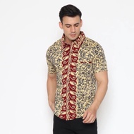 KEMEJA PRIA For Sale Short Sleeve Men Batik Shirt / Family Batik Uniform Shirt - 113 ANI - Standard