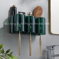 Kệ cắm bàn chải cao cấp ECOCO Kệ để đồ nhà tắm tặng kèm cốc không khoan tường mẫu mới 2023
