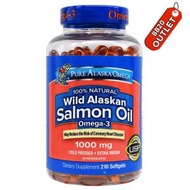PURE ALASKA OMEGA - 100% 天然野生阿拉斯加三文魚油Omega-3 1000mg 210 粒 (68188)(平行進口)到期日:25年2月