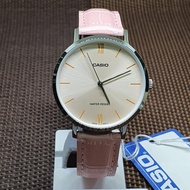 [TimeYourTime] Casio LTP-VT01L-4B Standard Analog Pink Leather Strap Ladies Dress Watch