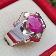 男士紅寶石戒指 Genuine 紅寶石戒指 精緻紅寶石戒指 紅寶石戒指 復古疊戴紅寶石戒指