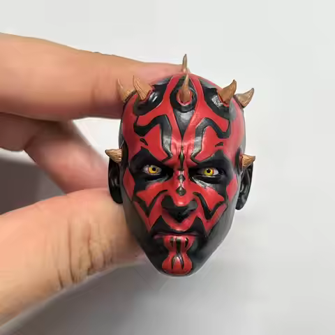 1/6 Scale Darth Maul Sith Lord Head Carving Model Fit 12-inch TBLeague Phicen Body Action Figures To