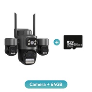 Hamrol 8MP PTZ Kamera WiFi Lensa Ganda 12MP IR Warna Malam Visi Malam Kamera Keamanan IP CCTV ICSEE