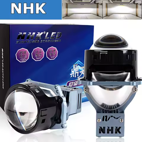 NEW For NHK IV Car Lights 3.0 Bi-led Lens 3R G5 6000K 55W LED Projector Lenses Dual Reflector Access