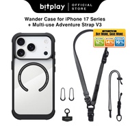 BITPLAY Magnetic Wireless Charging Phone Case For iPhone 17 air Pro Max Shockproof + anti-lost Strap