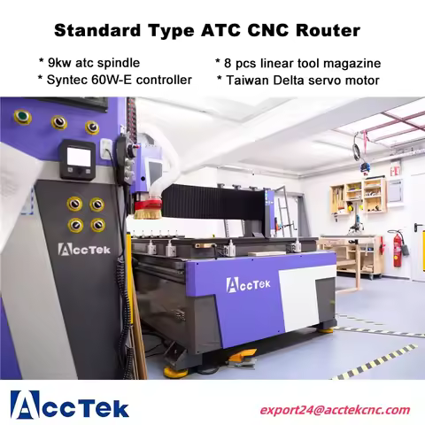 2025 Hot Sale ATC 1325 Woodworking Machinery Automatic Cabinet Wood Cnc Router Machine With 1300*250