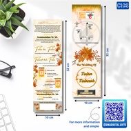 Undangan Nikah Unik Lucu, Undangan lipat, aesthetic murah mewah
