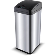 Lamart 50L USB Sensor Bin – Premium Stainless Steel & Plastic Trash Can | LT8093